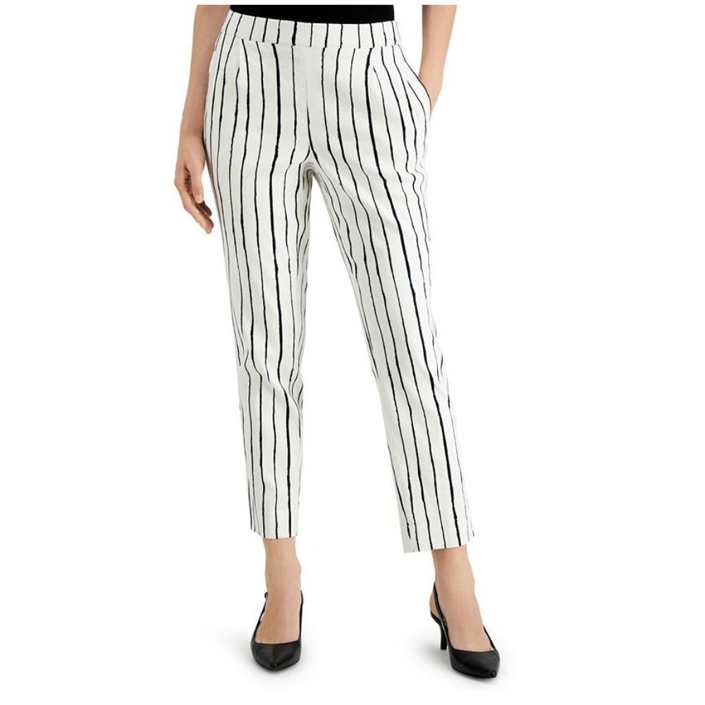 Alfani Striped Pull-On Pants